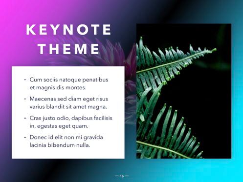 Vivid Keynote Presentation Theme, Diapositiva 17, 04974, Plantillas de presentación — PoweredTemplate.com