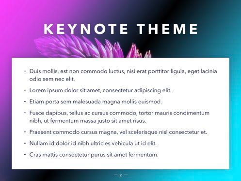 Vivid Keynote Presentation Theme, Diapositive 3, 04974, Modèles de présentations — PoweredTemplate.com