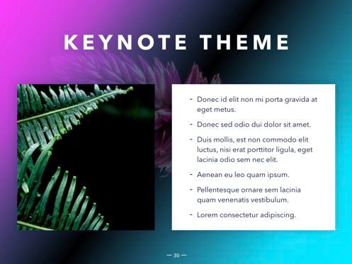 Vivid Keynote Presentation Theme, Diapositiva 31, 04974, Plantillas de presentación — PoweredTemplate.com