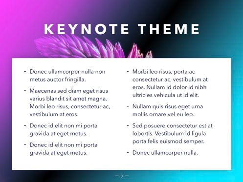 Vivid Keynote Presentation Theme, Diapositive 4, 04974, Modèles de présentations — PoweredTemplate.com