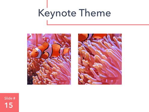Living Coral Keynote Theme, Diapositive 16, 04976, Modèles de présentations — PoweredTemplate.com