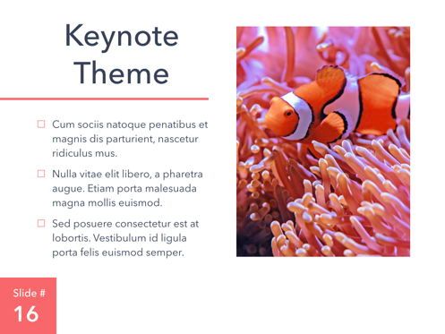 Living Coral Keynote Theme, Diapositive 17, 04976, Modèles de présentations — PoweredTemplate.com