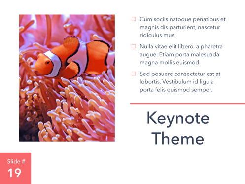 Living Coral Keynote Theme, Diapositive 20, 04976, Modèles de présentations — PoweredTemplate.com