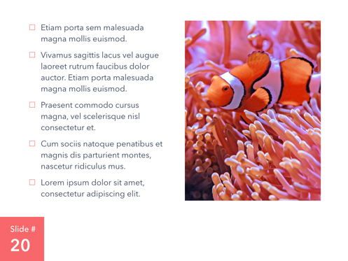 Living Coral Keynote Theme, Diapositive 21, 04976, Modèles de présentations — PoweredTemplate.com