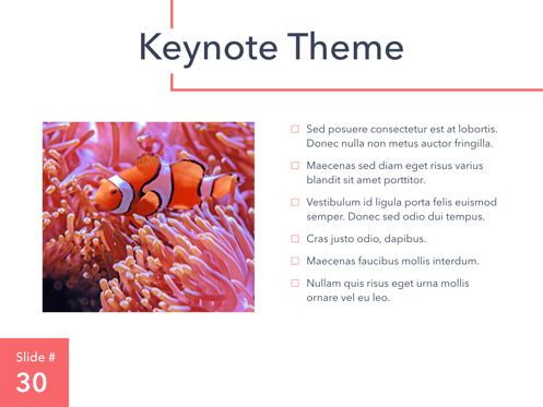 Living Coral Keynote Theme, Slide 31, 04976, Presentation Templates — PoweredTemplate.com