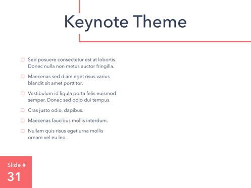 Living Coral Keynote Theme, Slide 32, 04976, Templat Presentasi — PoweredTemplate.com