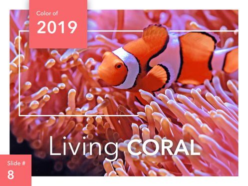 Living Coral Keynote Theme, Slide 9, 04976, Modelli Presentazione — PoweredTemplate.com