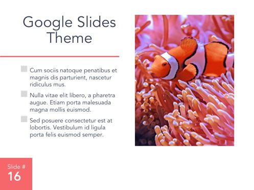 Living Coral Google Slides Theme, Slide 17, 04980, Presentation Templates — PoweredTemplate.com