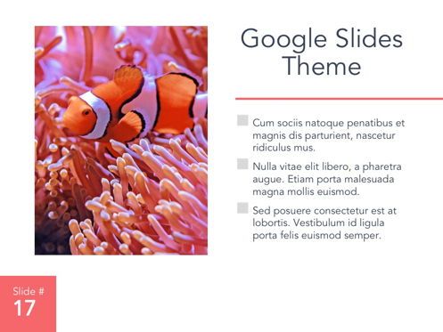 Living Coral Google Slides Theme, Slide 18, 04980, Presentation Templates — PoweredTemplate.com