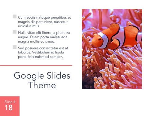 Living Coral Google Slides Theme, 幻灯片 19, 04980, 演示模板 — PoweredTemplate.com