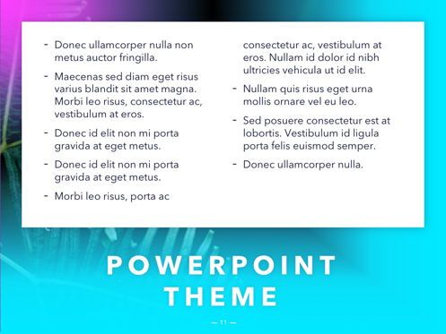 Vivid PowerPoint Theme, Diapositive 12, 04983, Modèles de présentations — PoweredTemplate.com