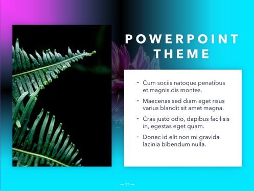 Vivid PowerPoint Theme, Diapositiva 18, 04983, Plantillas de presentación — PoweredTemplate.com