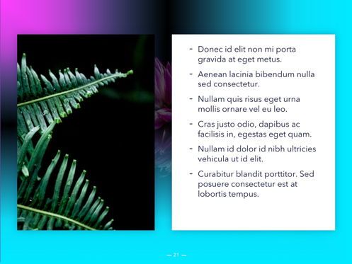 Vivid PowerPoint Theme, Diapositive 22, 04983, Modèles de présentations — PoweredTemplate.com
