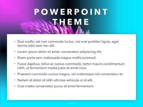 Vivid PowerPoint Theme, Diapositive 3, 04983, Modèles de présentations — PoweredTemplate.com