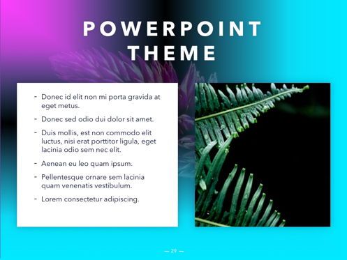 Vivid PowerPoint Theme, Diapositiva 30, 04983, Plantillas de presentación — PoweredTemplate.com