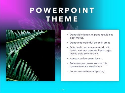 Vivid PowerPoint Theme, Diapositive 31, 04983, Modèles de présentations — PoweredTemplate.com