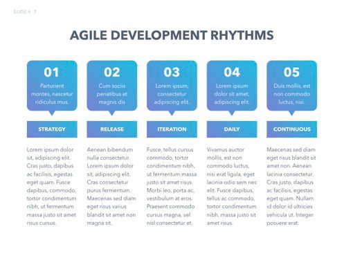 Agile Development Keynote Template, Slide 8, 04985, Business Models — PoweredTemplate.com