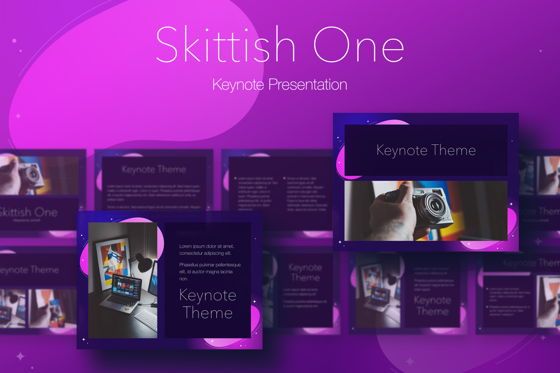Skittish One Keynote Template, Modele Keynote, 04991, Modèles de présentations — PoweredTemplate.com