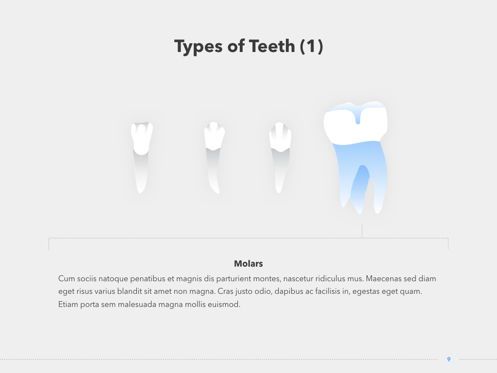 Dentistry Keynote Template, Diapositiva 10, 04993, Diagramas y gráficos médicos — PoweredTemplate.com
