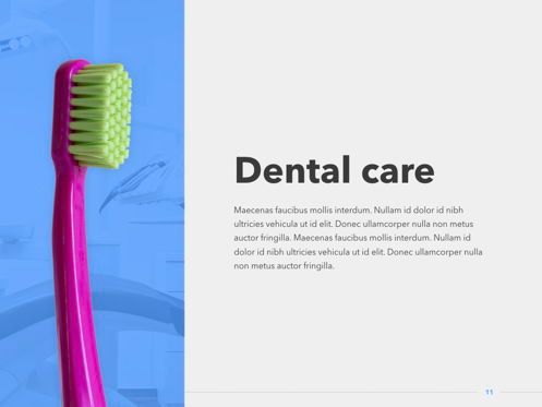 Dentistry Keynote Template, Diapositive 12, 04993, Schémas et graphiques médicaux — PoweredTemplate.com