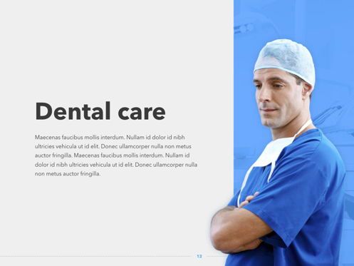 Dentistry Keynote Template, Diapositive 13, 04993, Schémas et graphiques médicaux — PoweredTemplate.com