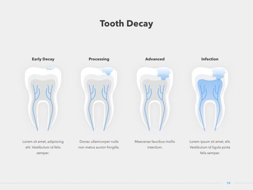 Dentistry Keynote Template, Diapositiva 15, 04993, Diagramas y gráficos médicos — PoweredTemplate.com