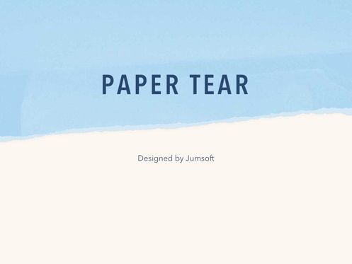 Paper Tear PowerPoint Template, 幻灯片 3, 04995, 演示模板 — PoweredTemplate.com