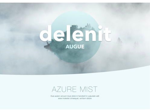 Azure Mist Keynote Presentation Template, Slide 10, 05003, Presentation Templates — PoweredTemplate.com