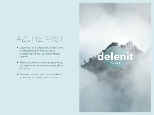 Azure Mist Keynote Presentation Template, スライド 5, 05003, プレゼンテーションテンプレート — PoweredTemplate.com