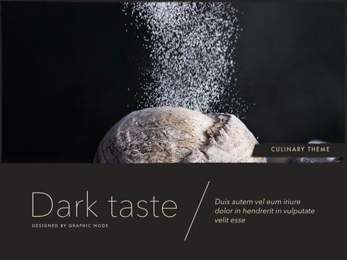 Dark Taste Keynote Presentation Template, Diapositiva 15, 05004, Plantillas de presentación — PoweredTemplate.com