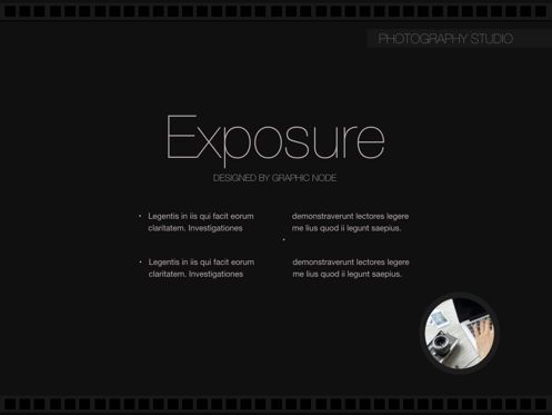 Exposure Keynote Presentation Template, スライド 9, 05007, プレゼンテーションテンプレート — PoweredTemplate.com