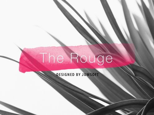 The Rouge PowerPoint Template, Slide 2, 05009, Education Charts and Diagrams — PoweredTemplate.com
