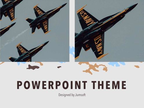 Camouflage PowerPoint Template, Deslizar 14, 05011, Modelos de Apresentação — PoweredTemplate.com