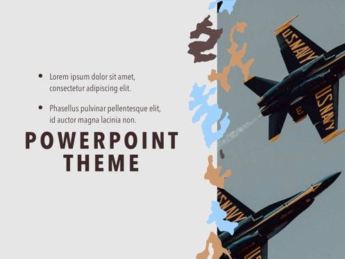 Camouflage PowerPoint Template, Diapositive 19, 05011, Modèles de présentations — PoweredTemplate.com