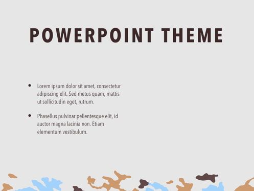 Camouflage PowerPoint Template, 幻灯片 32, 05011, 演示模板 — PoweredTemplate.com