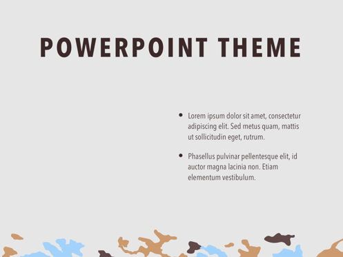 Camouflage PowerPoint Template, Diapositive 33, 05011, Modèles de présentations — PoweredTemplate.com