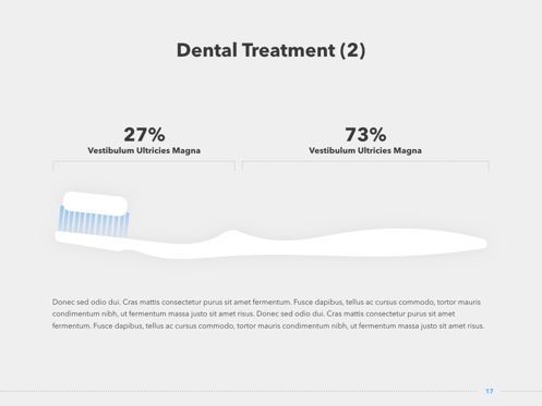 Dentistry PowerPoint Template, Slide 18, 05017, Diagrammi e Grafici Medici — PoweredTemplate.com