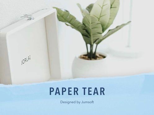 Paper Tear Keynote Template, スライド 2, 05018, プレゼンテーションテンプレート — PoweredTemplate.com
