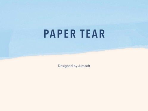 Paper Tear Keynote Template, スライド 3, 05018, プレゼンテーションテンプレート — PoweredTemplate.com