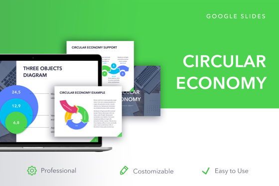 Circular Economy Google Slides Template, Google Presentaties-thema, 05023, Presentatie Templates — PoweredTemplate.com