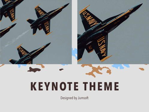 Camouflage Keynote Template, Deslizar 14, 05026, Modelos de Apresentação — PoweredTemplate.com