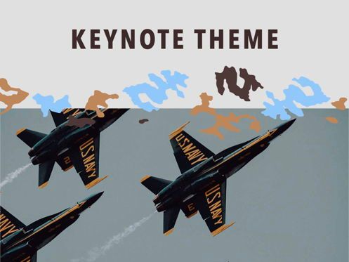 Camouflage Keynote Template, Deslizar 15, 05026, Modelos de Apresentação — PoweredTemplate.com