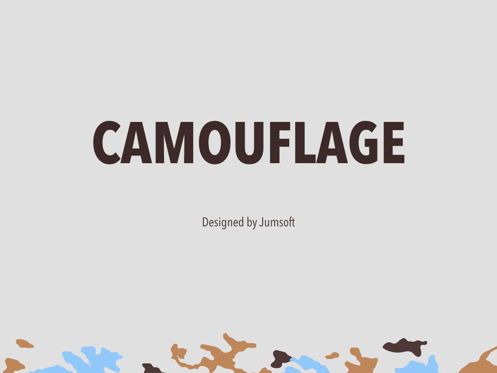 Camouflage Keynote Template, Deslizar 3, 05026, Modelos de Apresentação — PoweredTemplate.com