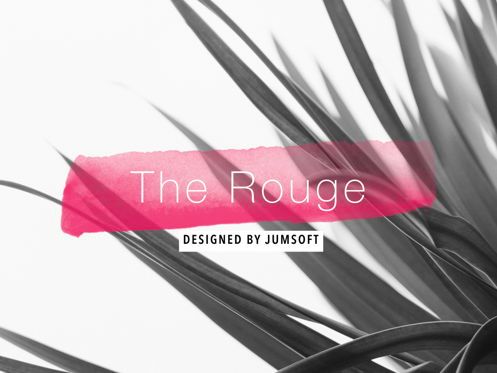 The Rouge Keynote Template, Slide 2, 05030, Presentation Templates — PoweredTemplate.com