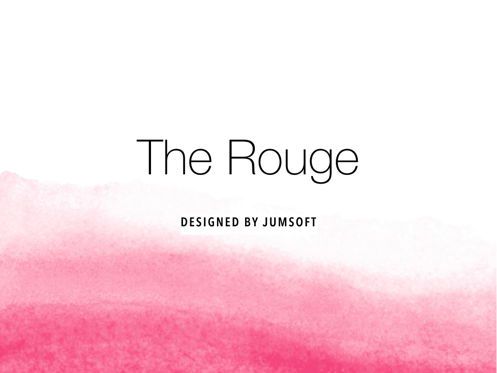 The Rouge Keynote Template, Diapositive 3, 05030, Modèles de présentations — PoweredTemplate.com