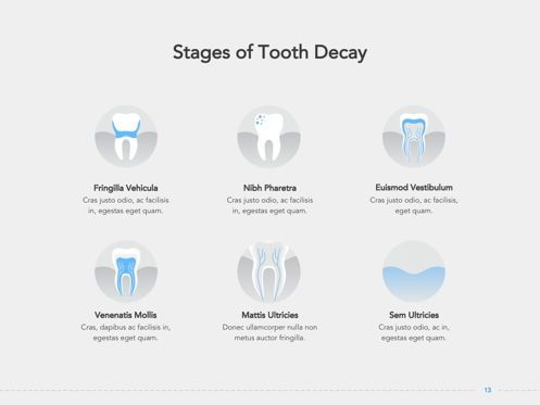Dentistry Google Slides Template, Slide 14, 05034, Presentation Templates — PoweredTemplate.com