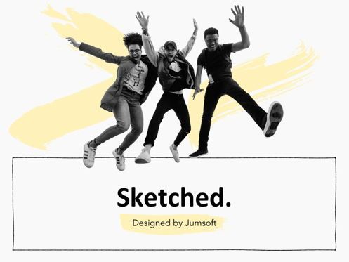 Sketched Google Slides Theme, 幻灯片 2, 05068, 演示模板 — PoweredTemplate.com