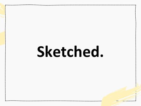 Sketched Google Slides Theme, スライド 8, 05068, プレゼンテーションテンプレート — PoweredTemplate.com