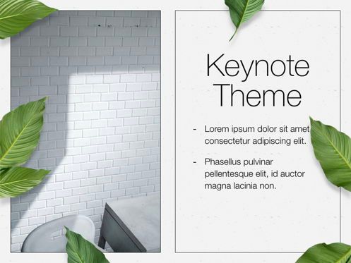 In Green Keynote Theme, Slide 18, 05069, Presentation Templates — PoweredTemplate.com