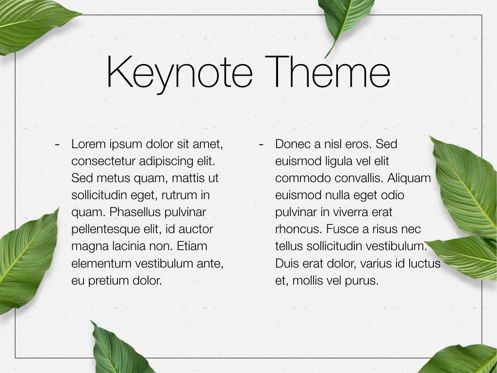 In Green Keynote Theme, Diapositive 5, 05069, Modèles de présentations — PoweredTemplate.com